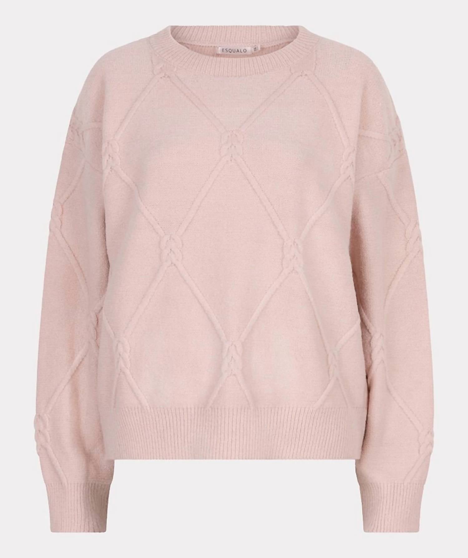 ESQUALO Amanda Cable Square Sweater in candy - women's cardigan - view 4