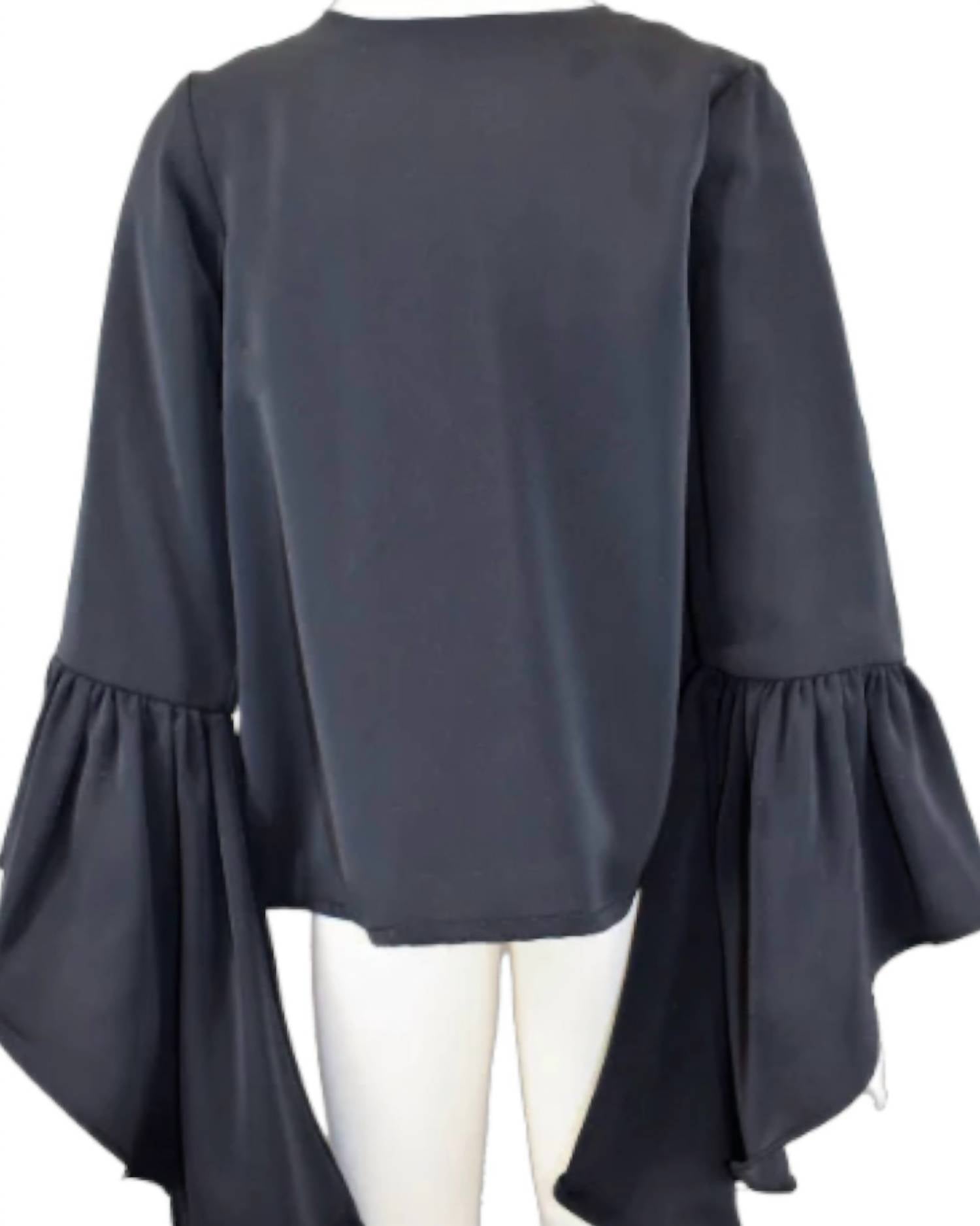 Ml Kids - Girls' Silky Bell Sleeve Top