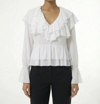 Area Stars Women's Trista Blouse in white - women's blouse