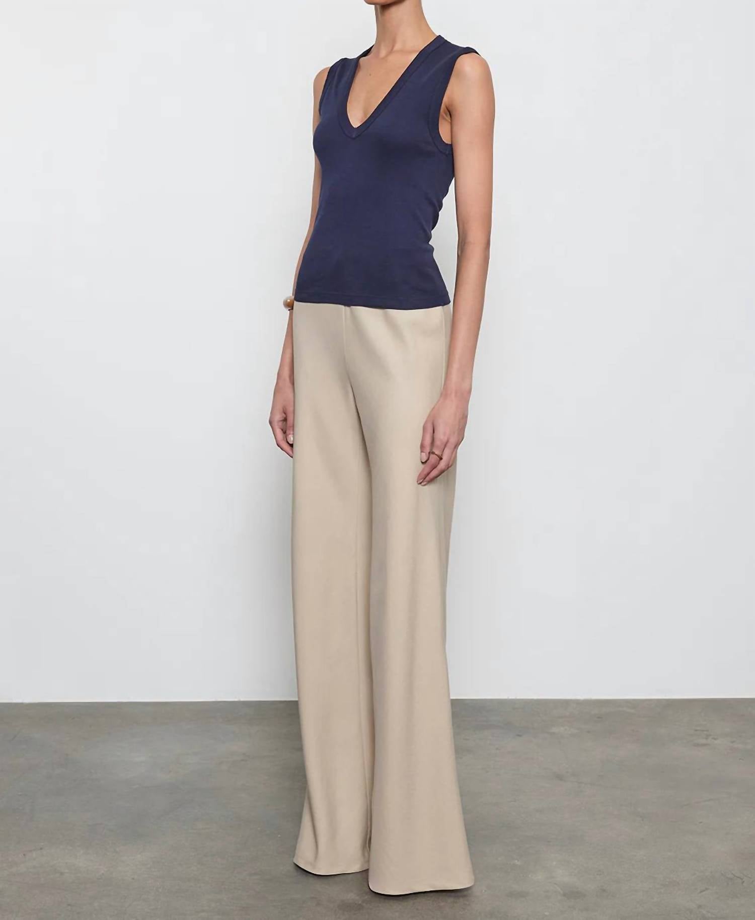 Enza Costa - Supima Sleeveless V-neck Top