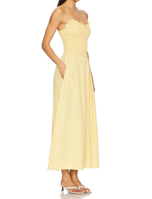 Swf - Ruffled Bodice Midi Dress