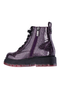 Nina Women's Colette Boots in black pink glitter - women's shoe - alternate view