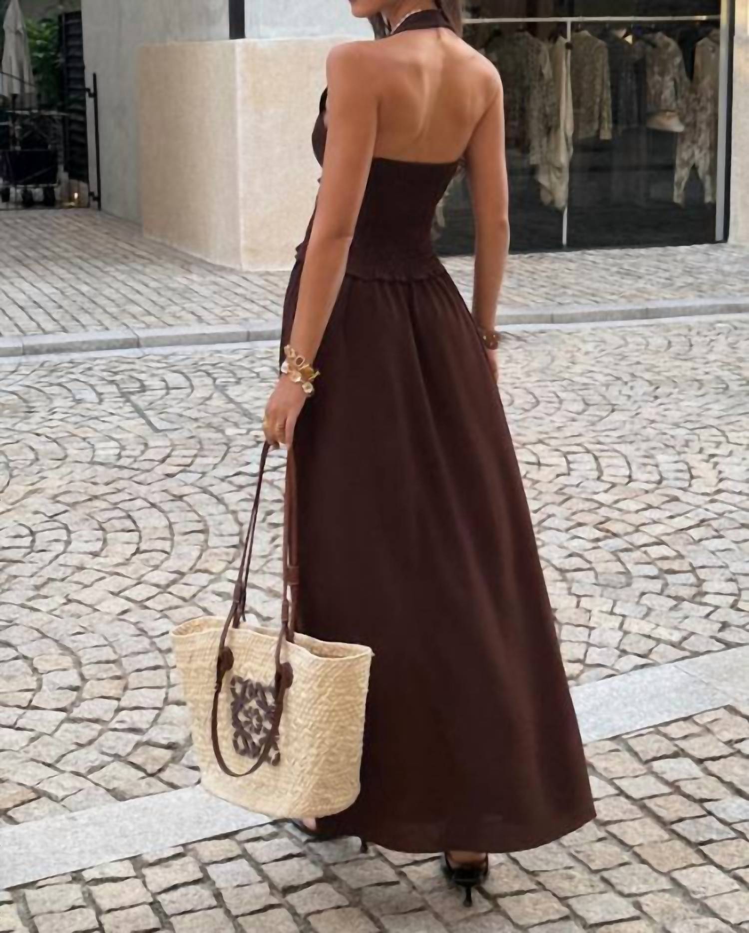 Miou Muse - Halter Neck Skirt Set