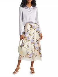 Cami Nyc - Genoa Silk Chiffon-trimmed Midi-skirt