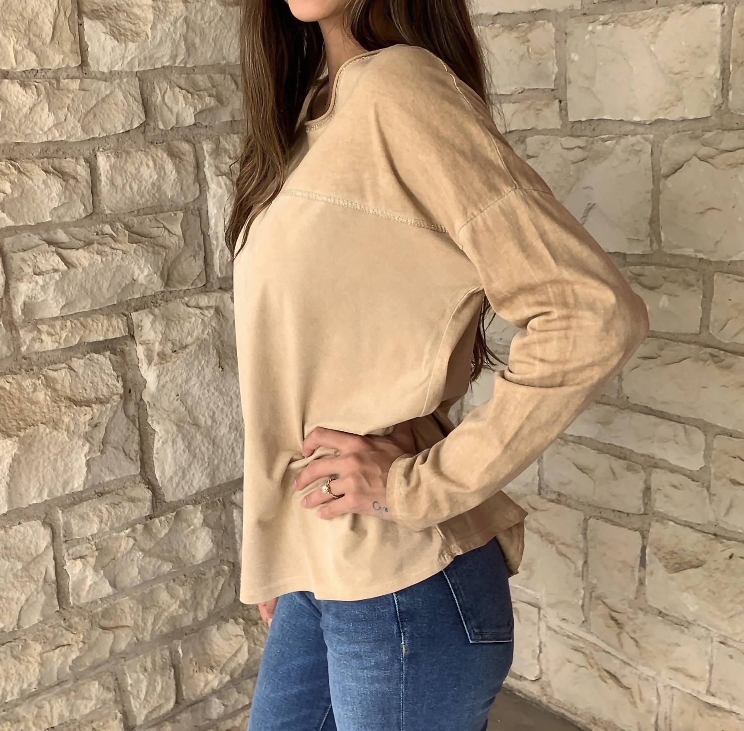Long Sleeve Round Neck Tunic
