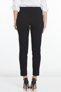 Slimsation By Multiples Clean Slate Crop Ankle Pull-on Pants in black - women's pants - alternate view