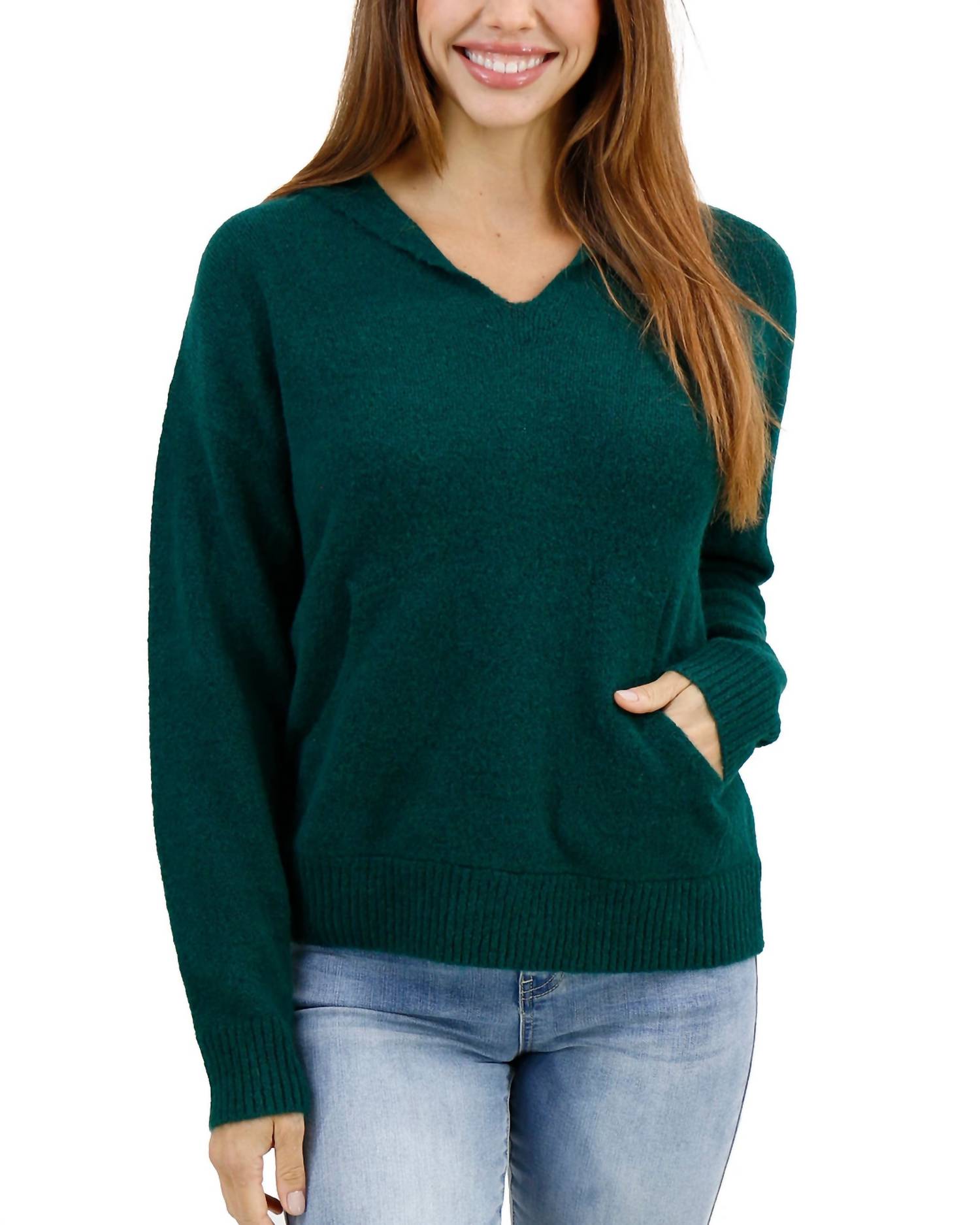 Grace And Lace - So Soft Knit Sweater Hoodie