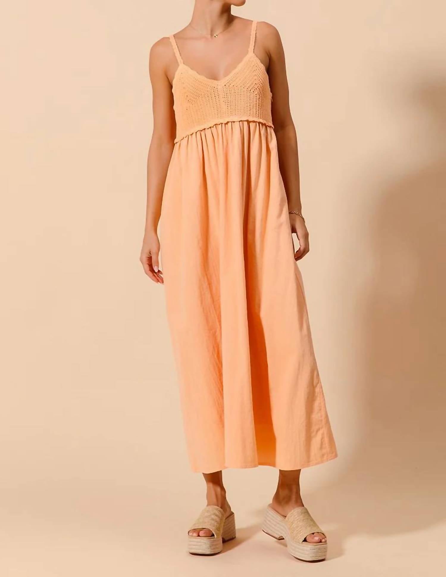 So Me - Crochet Contrast Sun Dress