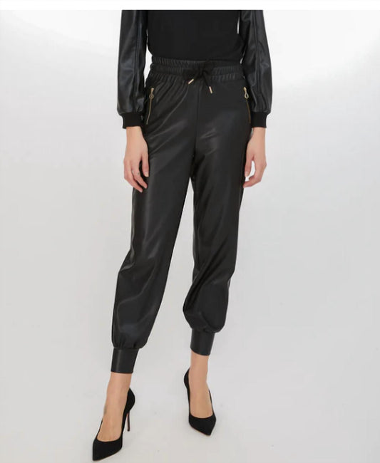 Bonnie Vegan Leather Jogger