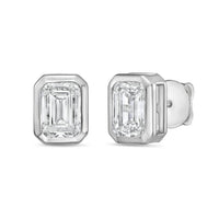 Diana M Jewels - Women's Emerald Lab-grown Diamond Stud Earrings (7.00 Tcw) - Elegant