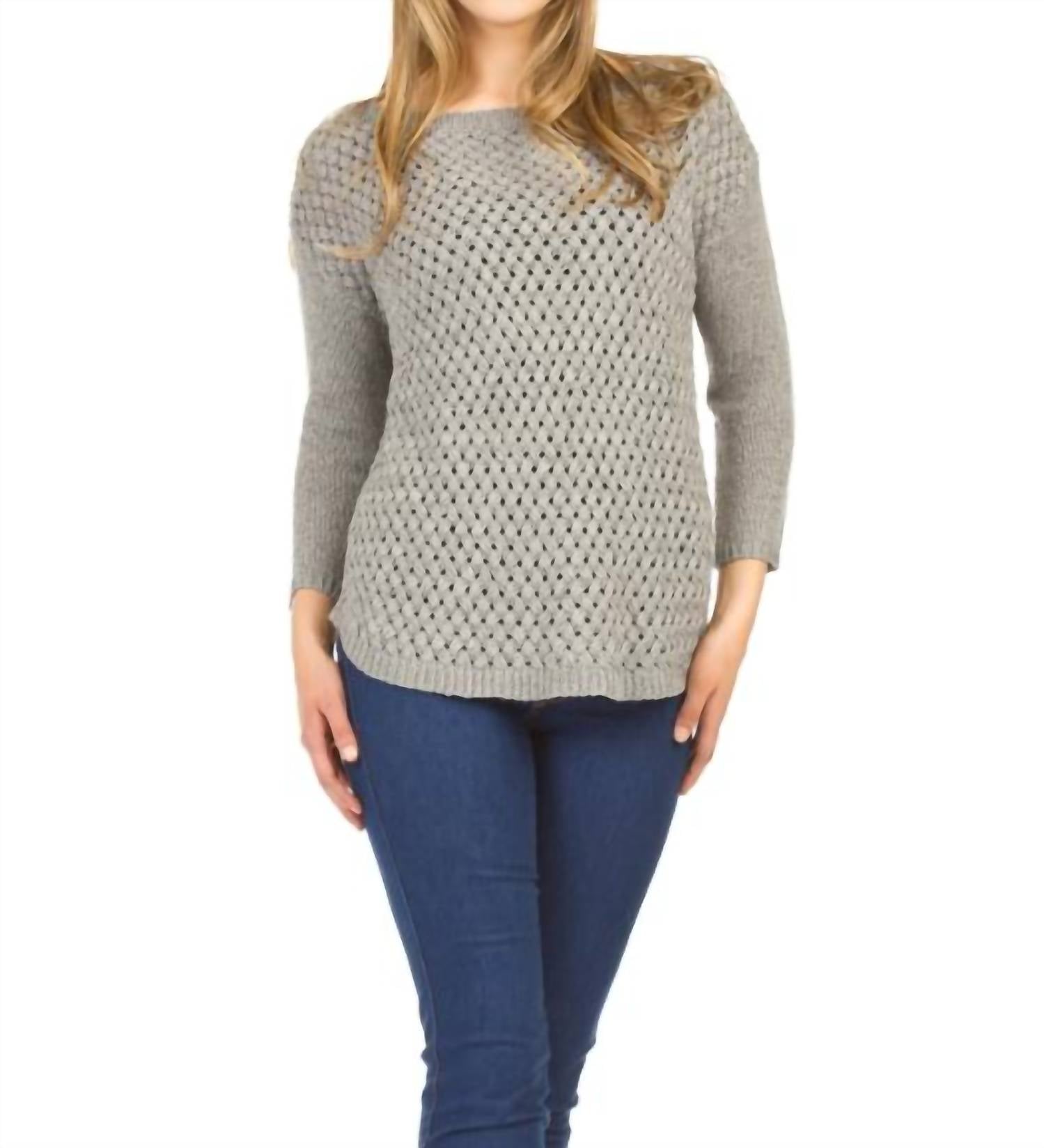 Papillon - Basket Weave Shirt Hem Sweater