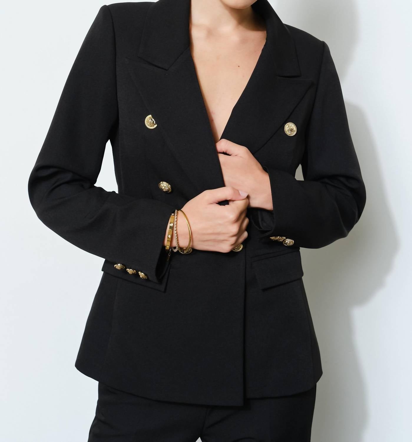 Ina Fashion - Finny Button Tailored Blazer