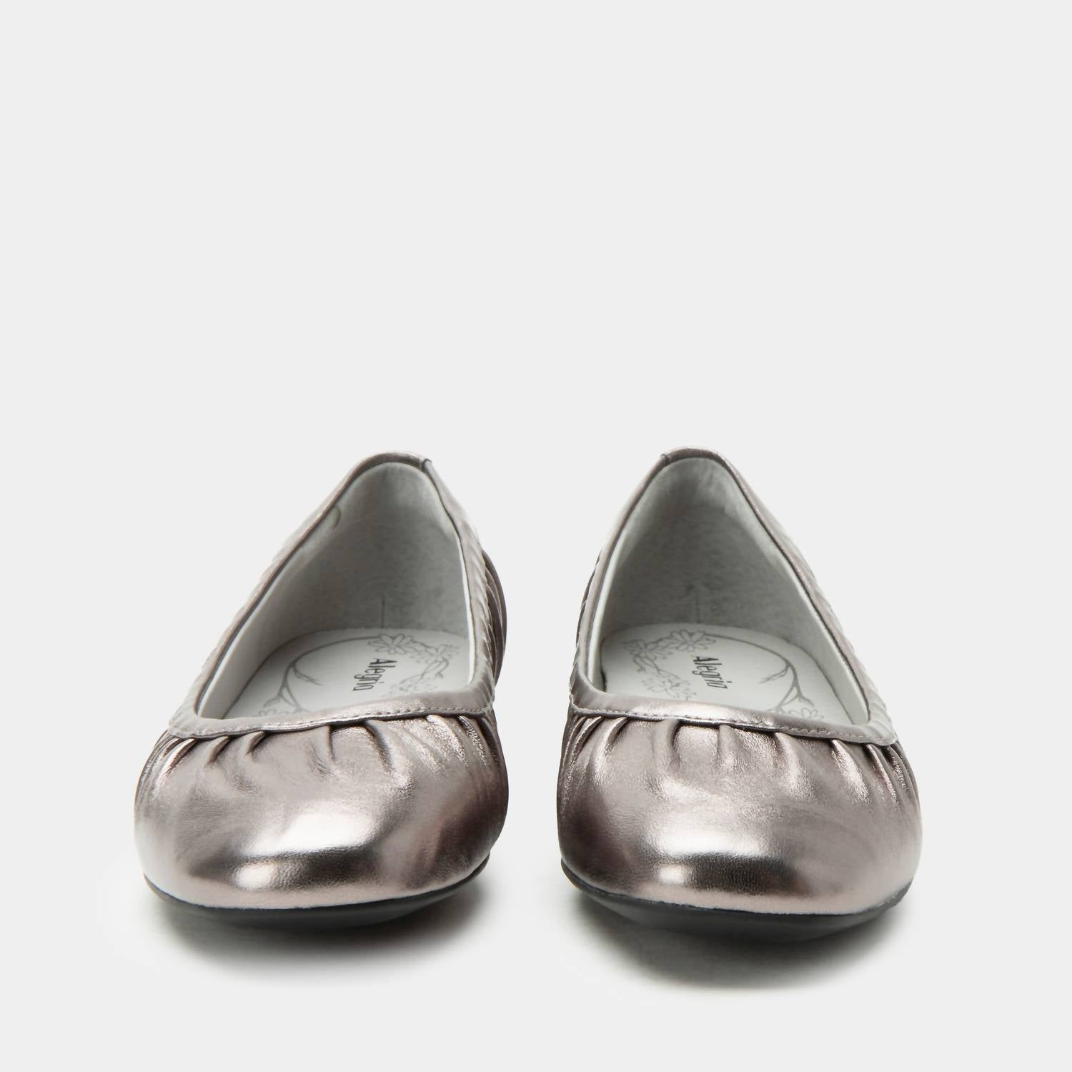 Alegria - Women's Beka Pleated Leather Ballet Flats