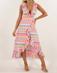 Never A Wallflower - Long Wrap Dress