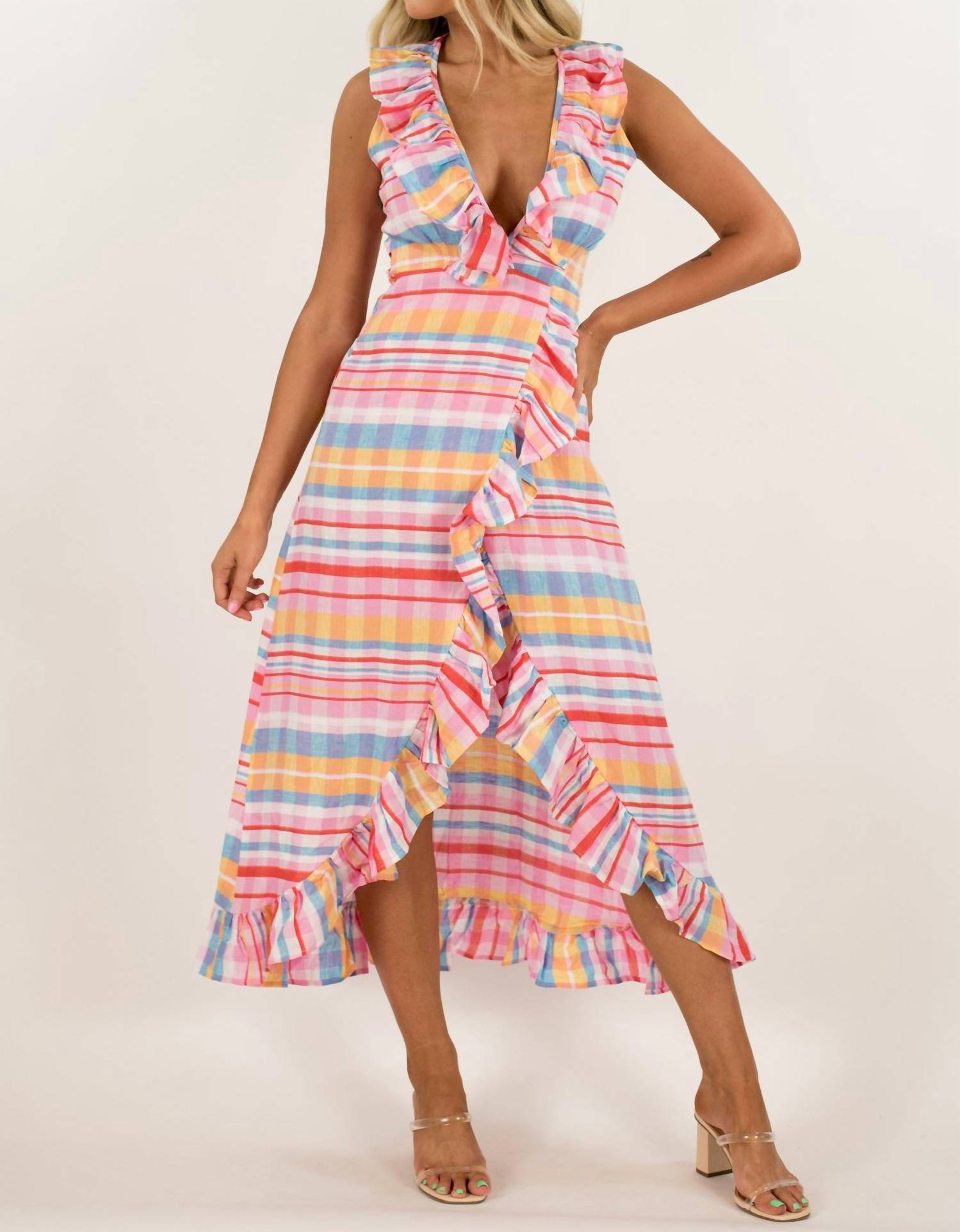 Never A Wallflower - Long Wrap Dress