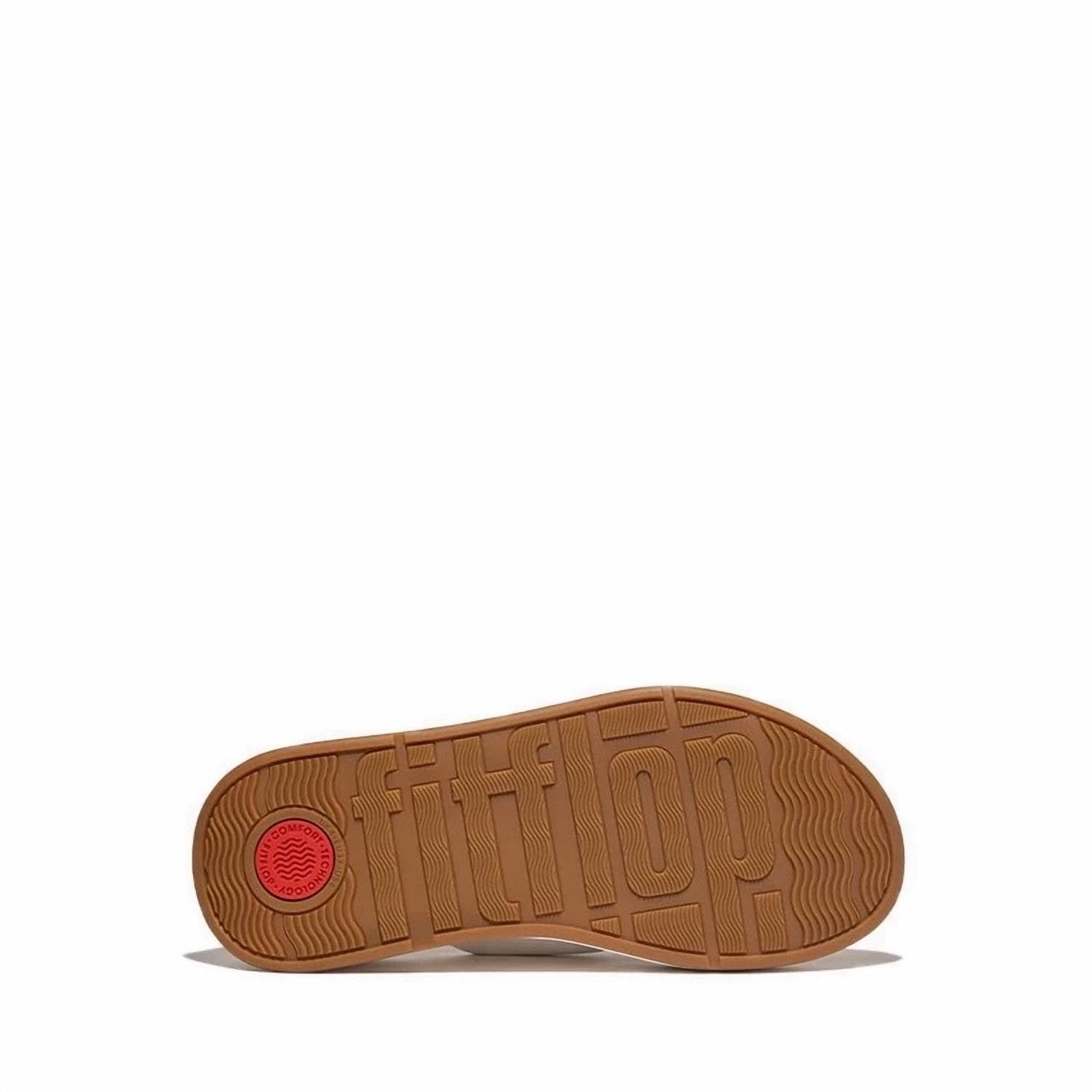 Fitflop - Women's Leather-twist Flatform Slide Sandal