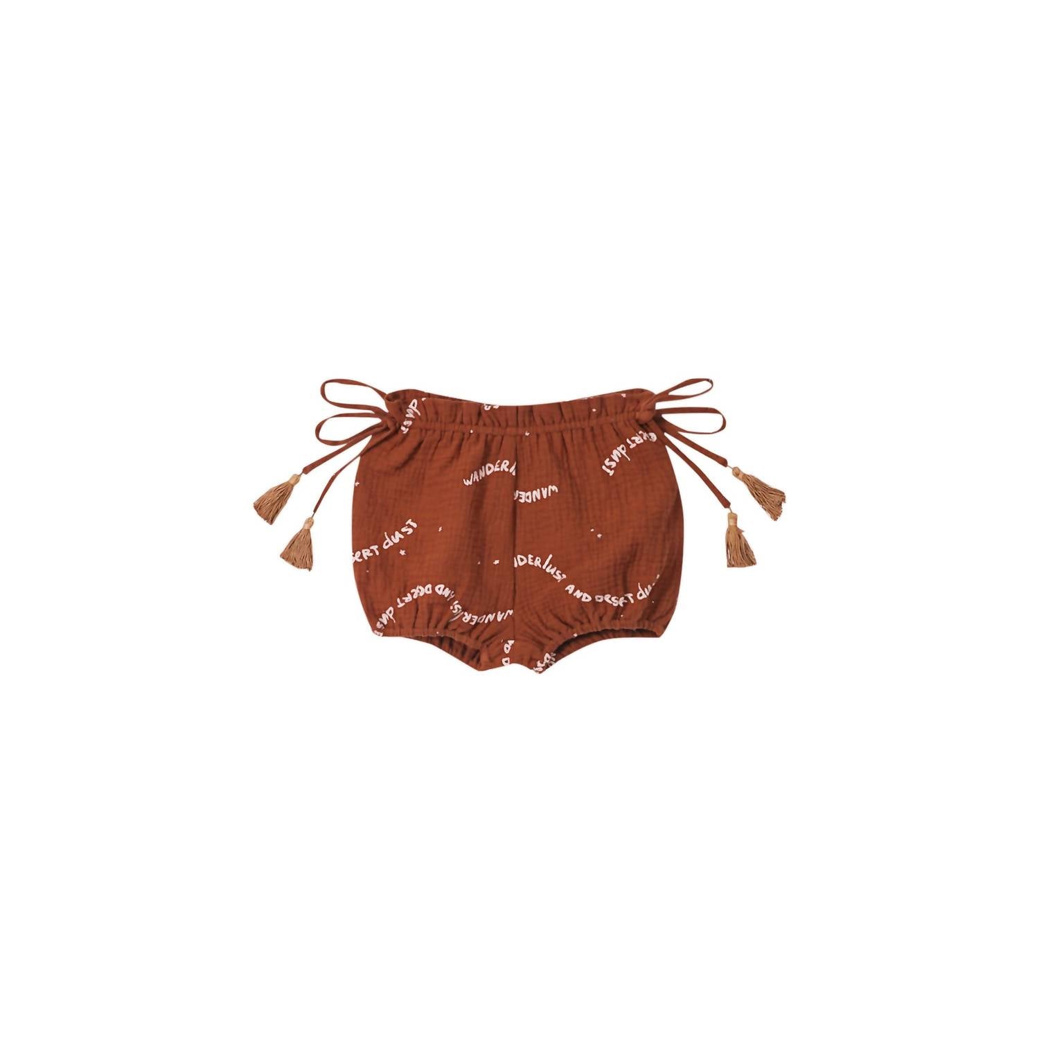 Omamimini - Baby Girls Gauze Bloomers with Tassels