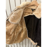 Angel - Women's Genuine Leather Sherling Jacket
