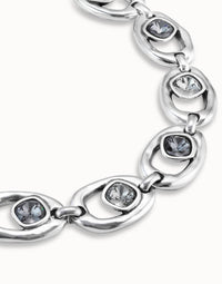 Unode50 - Short Oval Link Chain Necklace With Crystal