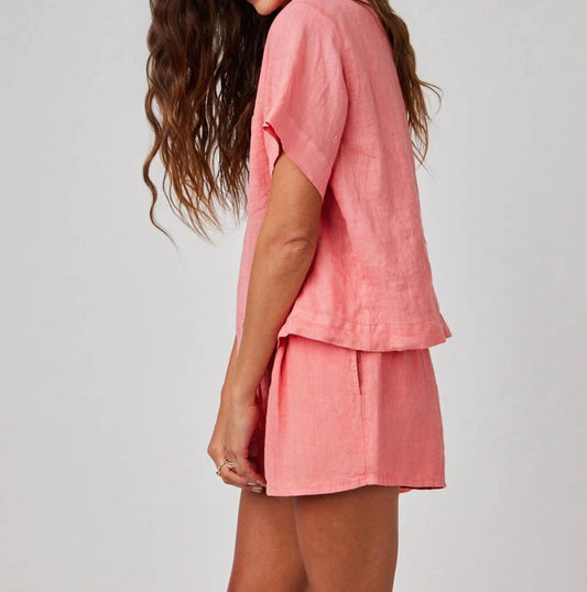 Bella Dahl - Short Sleeve Flowy Button Down Shirt