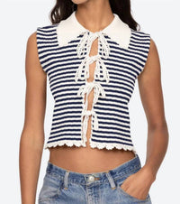 Sea - Addy Striped Knit Vest