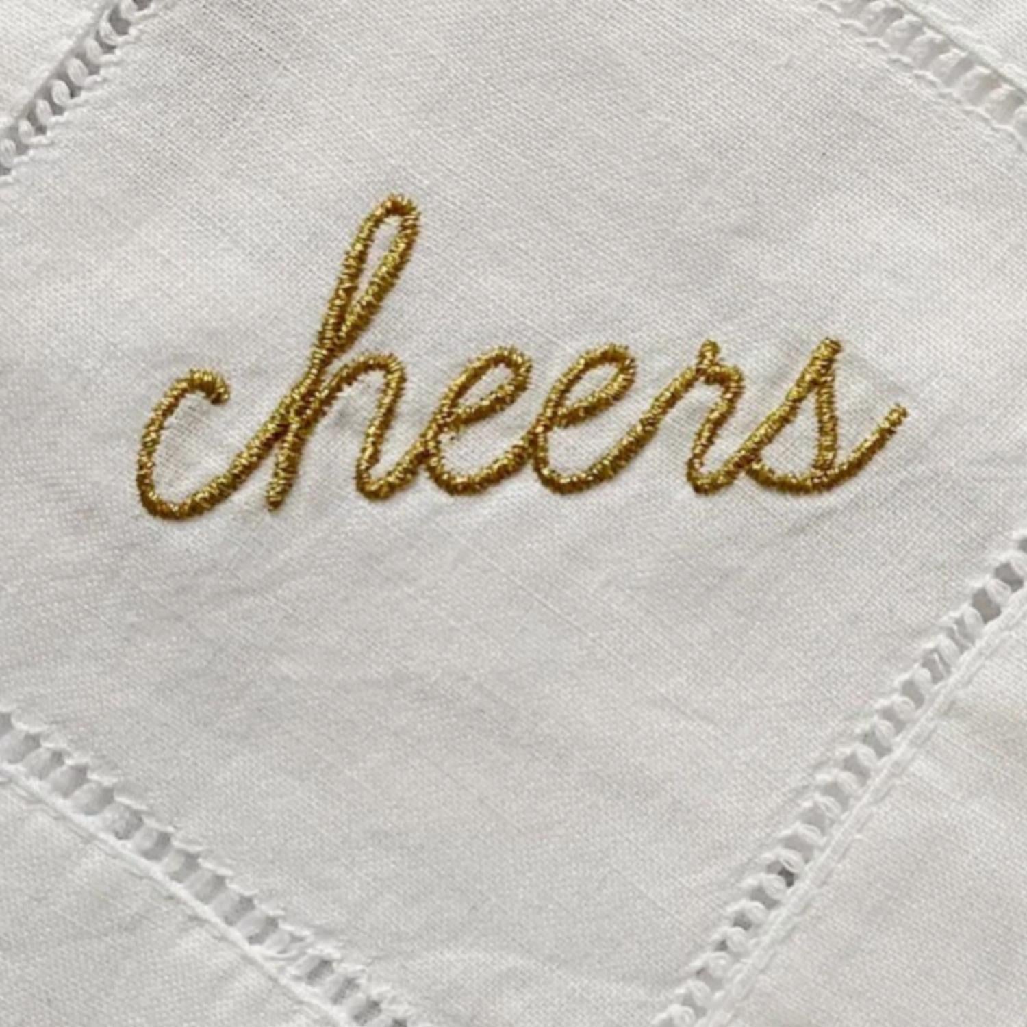 Dot & Army - Cheers Cocktail Napkins Coasters