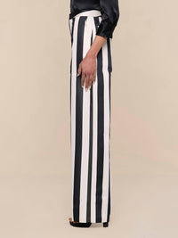 L'Agence - Livvy Satin Straight-leg Trouser