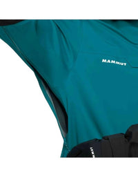 Mammut Men’s Waterproof Rain Jacket in teal black - men's jacket - view 5