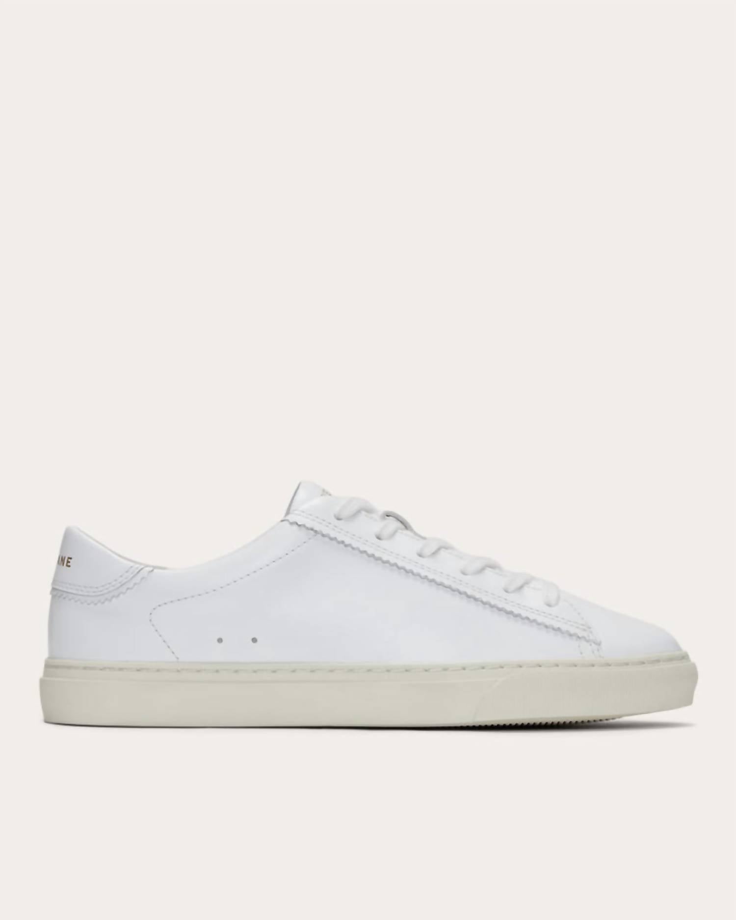 Everlane Women's Day Sneakers in white - women's sneaker - detail view