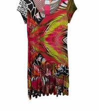 Bali Corp. Women Ruffle Hem Printed Mini Dress in multi - women's dress