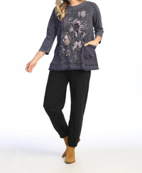 Jess & Jane - Ballet Mineral Washed Cotton Pocket Top