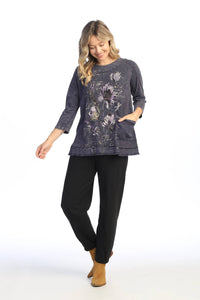Jess & Jane - Ballet Mineral Washed Cotton Pocket Top