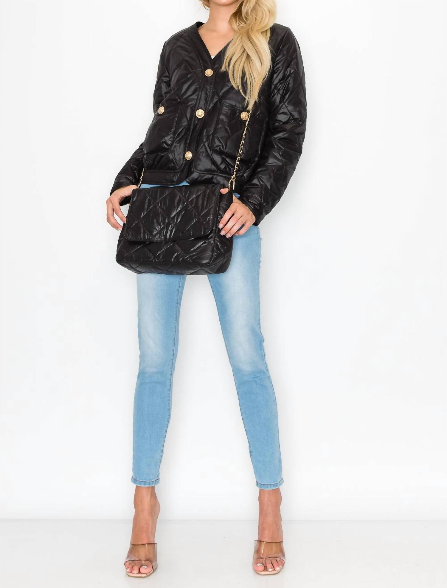 Joh - Puffer Jacket With Crossbody Bag