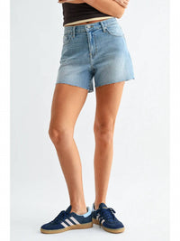 Just Black Denim - Mid Rise Stretch Jean Shorts
