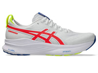 ASICS Women's Gel-kayano 32 Shoe in white flash coral - women's shoe - detail view