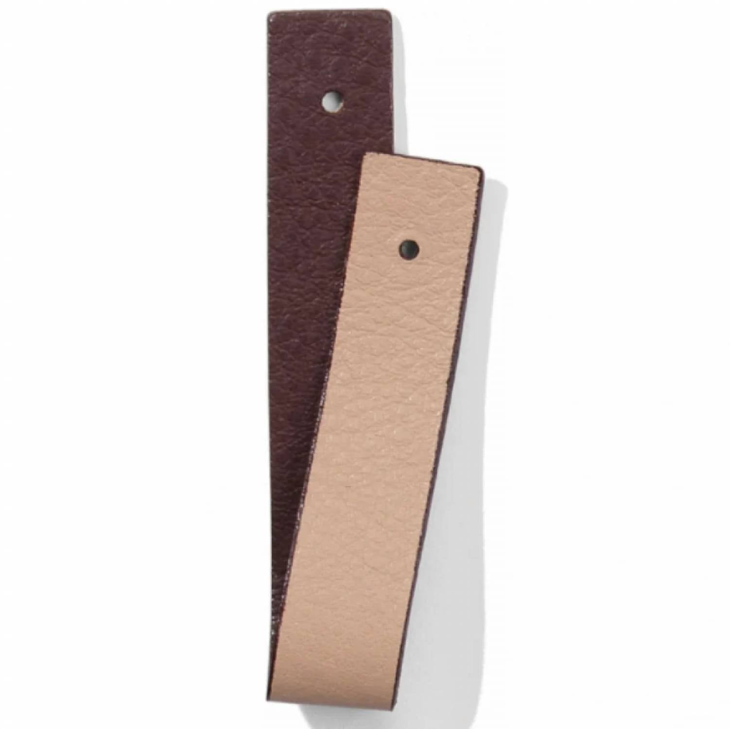 Brighton Christo Leather Cuff Slim Strap in henna cobblestone - women's jewelry