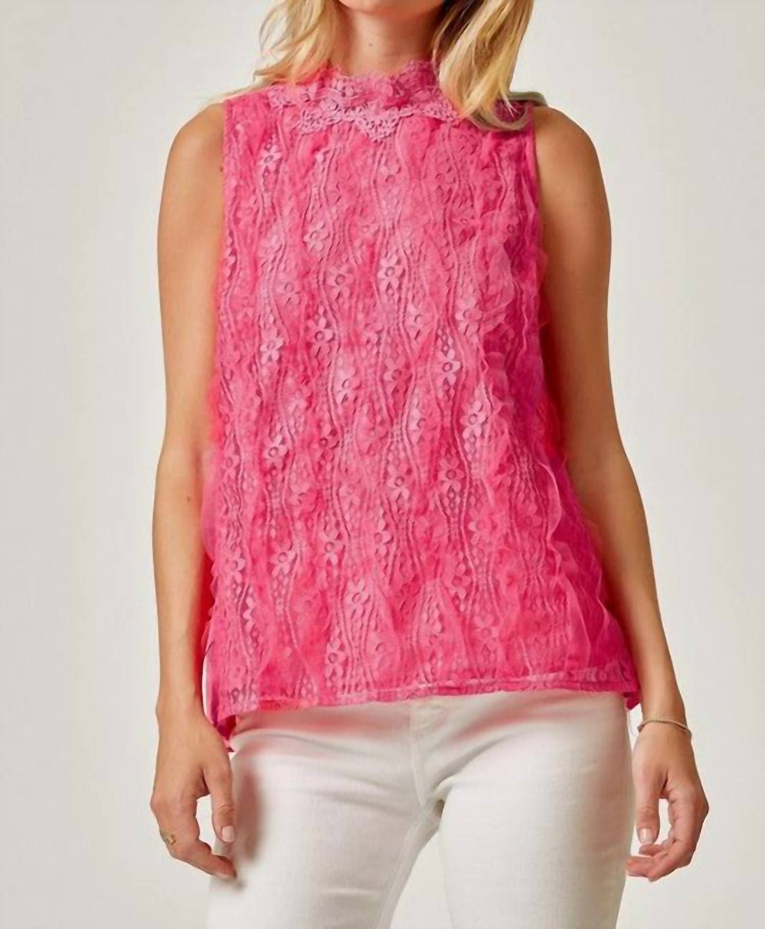 Andree By Unit - Romantic Sleeveless Lace Top