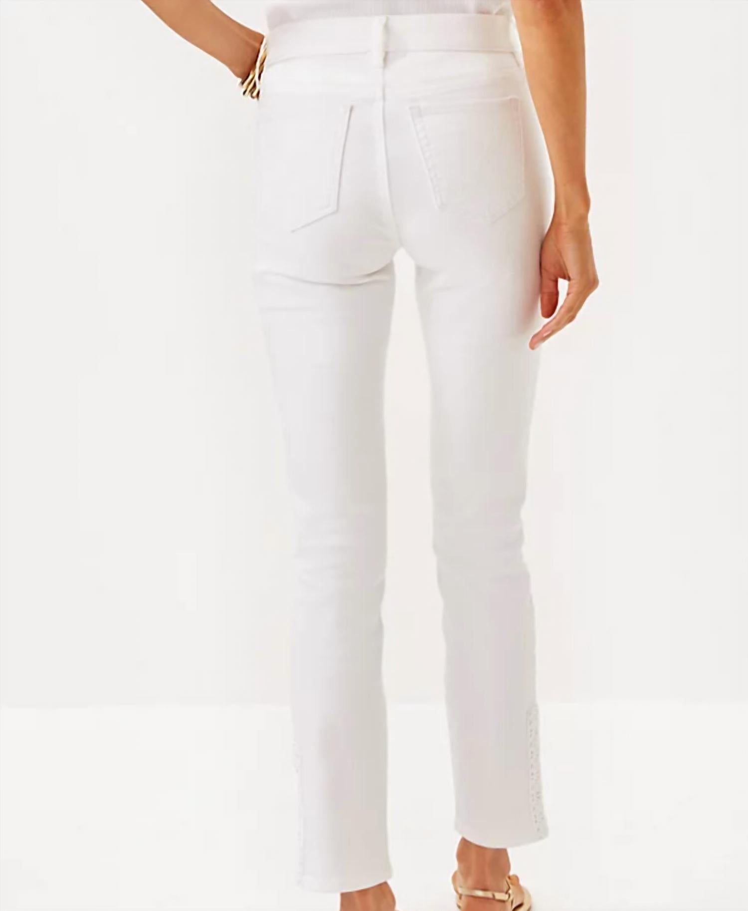 Lilly Pulitzer - 29" South Ocean High Rise Skinny Jean Resport White