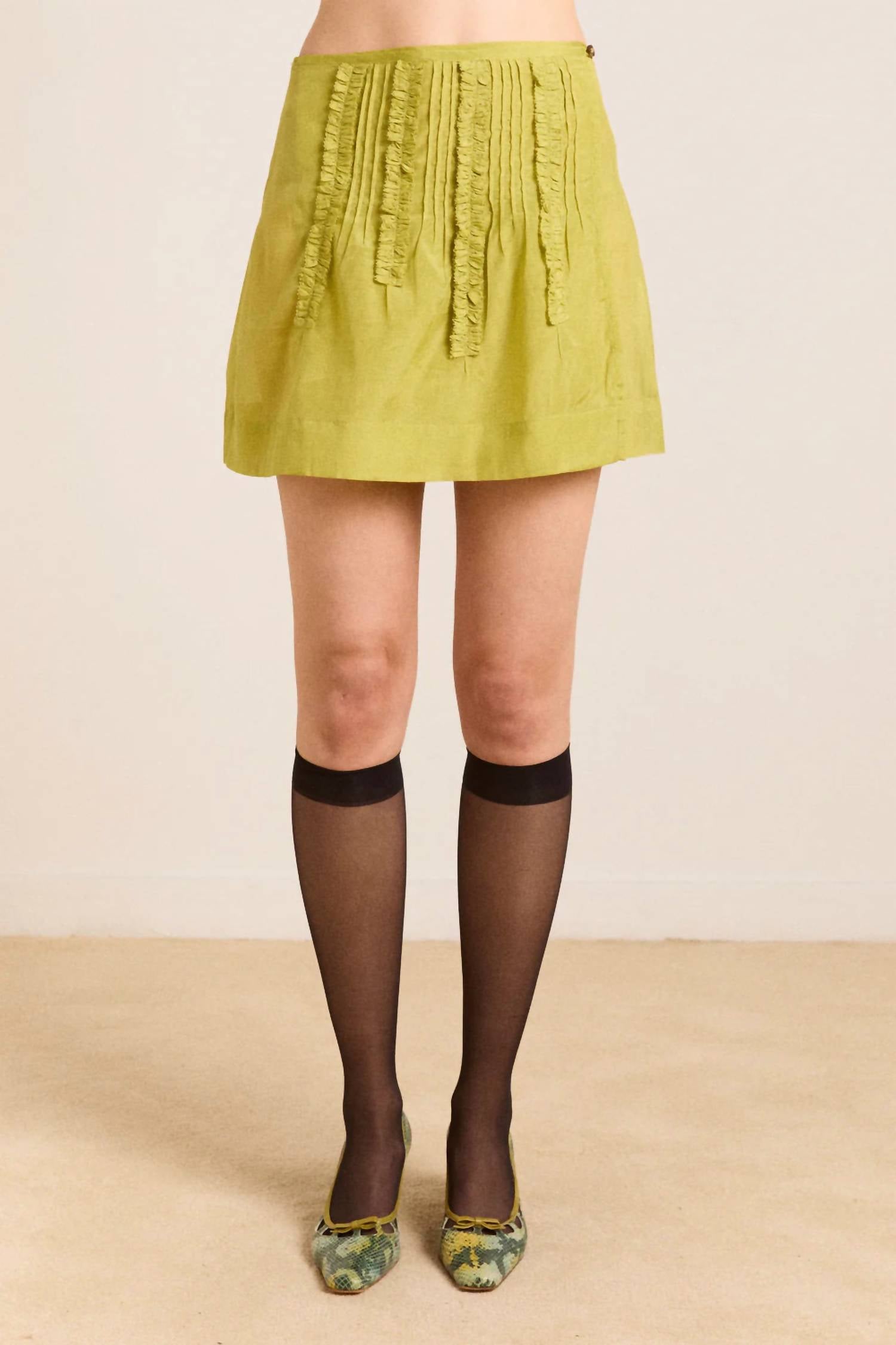 Damson Madder - Glinda Ruffle Mini Skirt