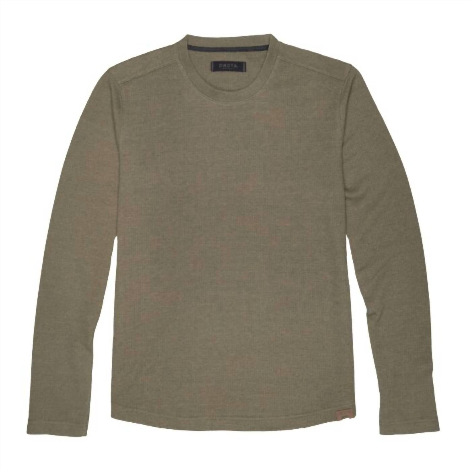 Dakota Grizzly Men's Lewis Knit Thermal Shirt in twig 1 - men's long sleeve top