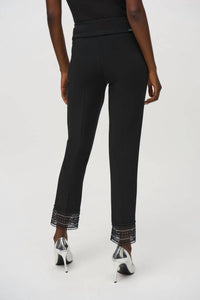 Joseph Ribkoff - Pull-on Lace Cuff Straight Pant