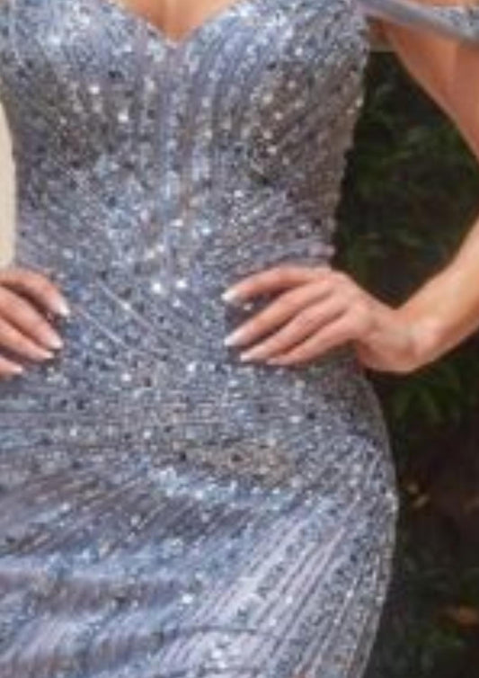 Ladivine - Cutaway Slit Removable Topper Dress