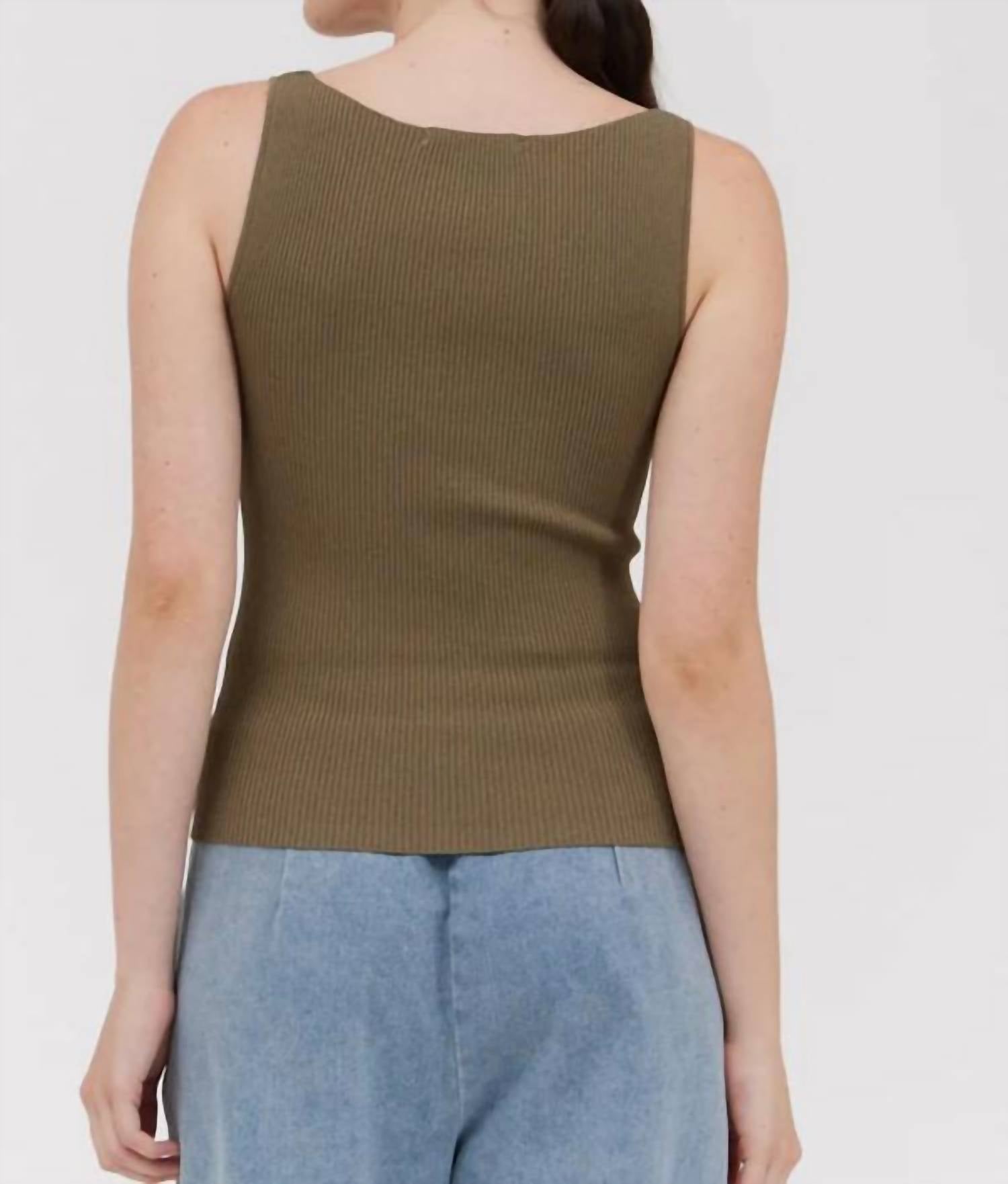 Nyland - Sigi Boat Neck Sleeveless Sweater Top
