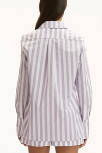 Oscar De La Renta - Stripe Cut Out Wide Leg Short