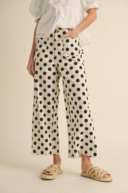 Jodifl - Polka Dot Linen Pants