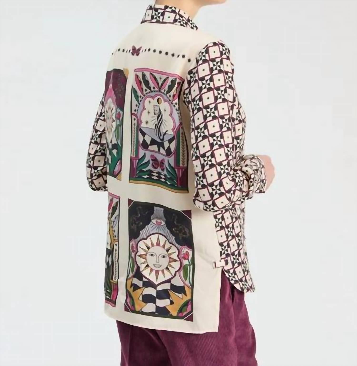 Vilagallo - Isa Sol Geo Print Shirt