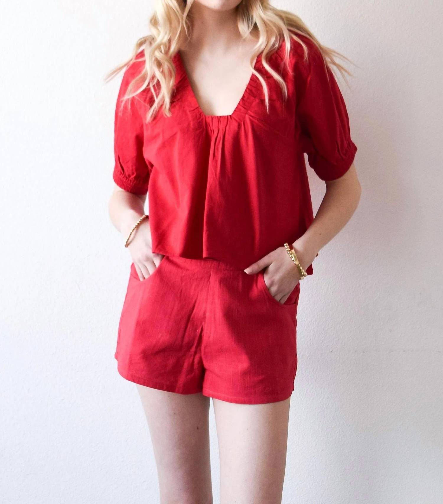 Never A Wallflower - Marakesh V Neck Top