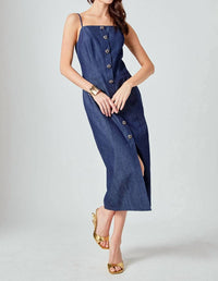 Endless Rose - High Neck Midi Dress