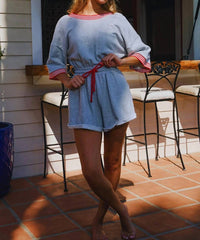 Bucketlist - French Terry Coloared Loose Fit Romper