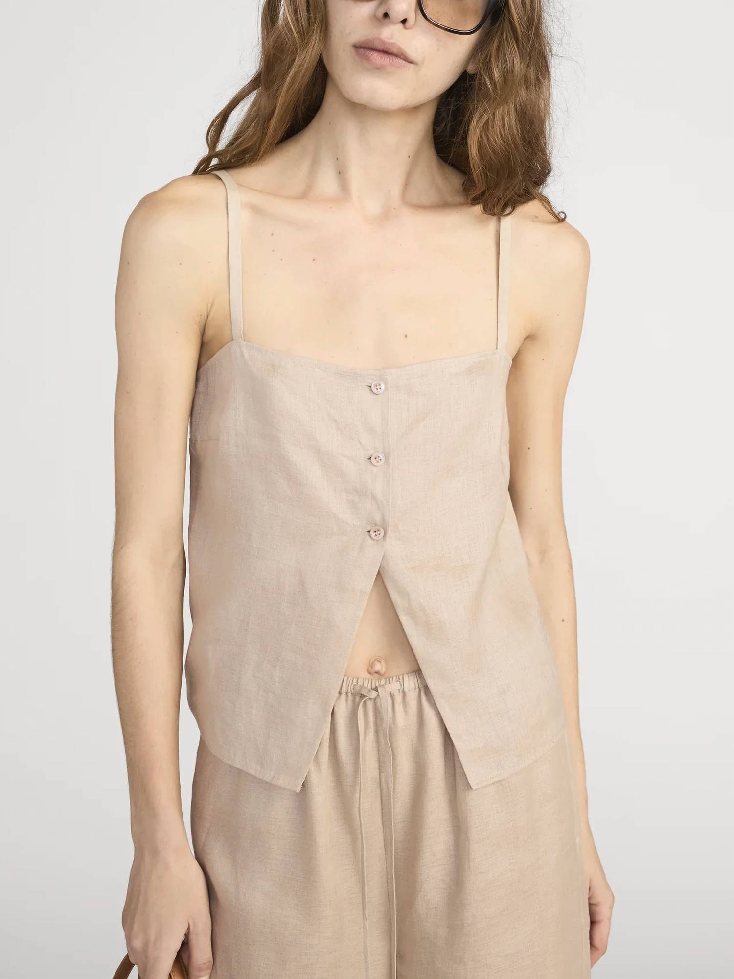 Frame - Linen Button Cami